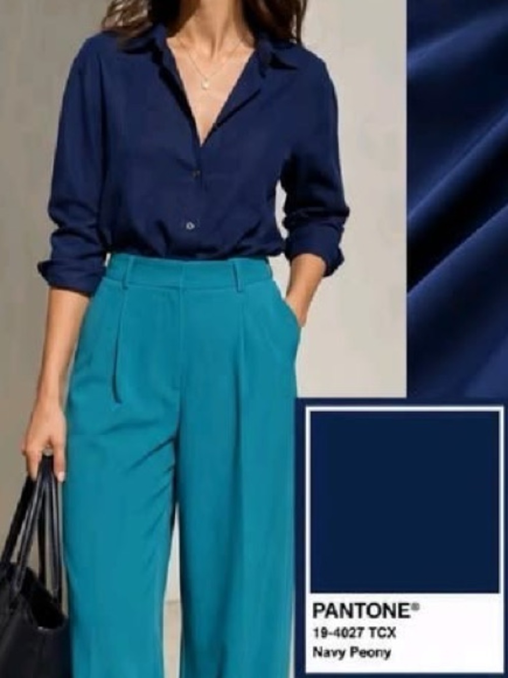 Dark blue Portofino button down